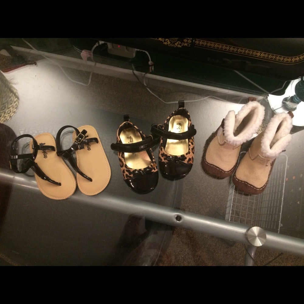 Size 3 baby girl shoe lot